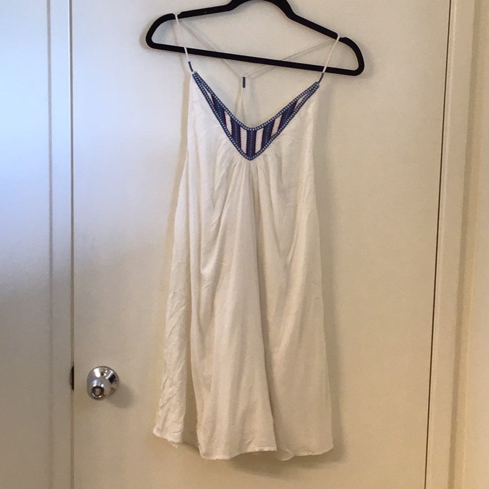Volcom Vintage White Embroidered Dress